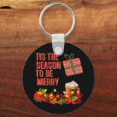 Tis The Season To Merry Aesthetic Unique Schlüsselanhänger (Vorderseite)