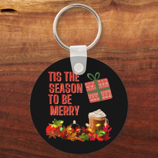 Tis The Season To Merry Aesthetic Unique Schlüsselanhänger (Vorderseite)