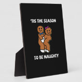 Tis The Season To Naughty Gingerbread Couple Chris Fotoplatte (Seite)