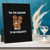 Tis The Season To Naughty Gingerbread Couple Chris Fotoplatte (Seite)