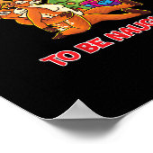 Tis The Season To Naughty Rudolph Reindeer Couple Poster (Ecke)