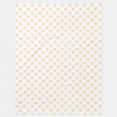 Tis' The Season To Sparkle Christmas Bow Gold Fleecedecke (Vorderseite)