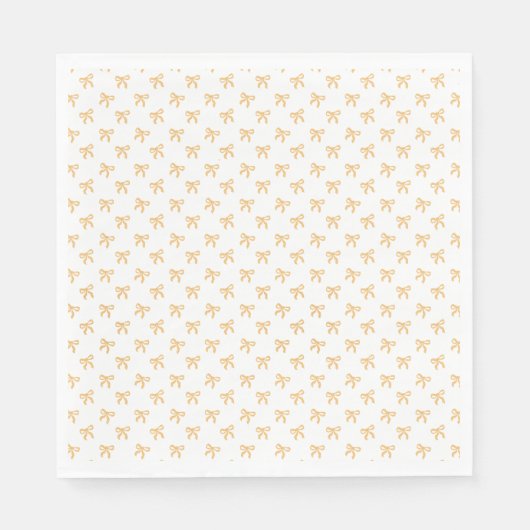 Tis' The Season To Sparkle Christmas Bow Gold Serviette (Vorderseite)