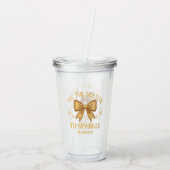 Tis' The Season To Sparkle Christmas Holiday Gold Acryltrinkbecher (Rückseite)