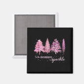 Tis The Season To Sparkle Christmas Tree Xmas Wome Magnet (Vorderseite/Rückseite)