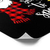 Tis The Season To Sparkle Cute Santa Christmas  Poster (Ecke)