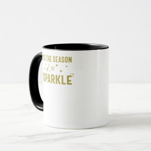 Tis The Season To Sparkle - Funny Sparkling Wine H Tasse (Vorderseite Links)