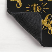 Tis The Season To Sparkle Gold Faux Glitter T Shir Mousepad (Ecke)