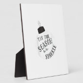 Tis The Season To Sparkle Holiday Cute Fun Fotoplatte (Seite)