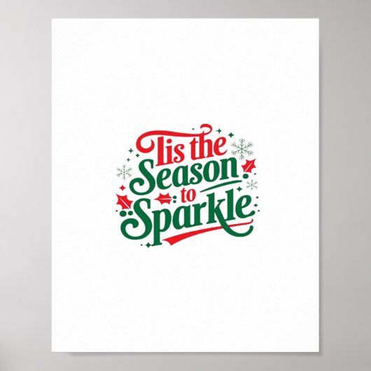Tis The Season To Sparkle Poster (Vorne)