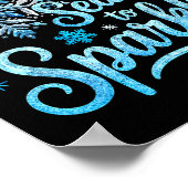 Tis The Season To Sparkle Xmas Snowflakes Christma Poster (Ecke)