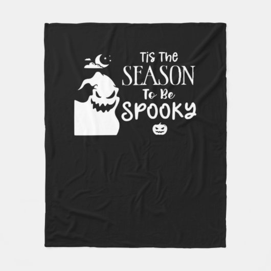 Tis The Season To Spooky Halloween Sarcastic Funny Fleecedecke (Vorderseite)