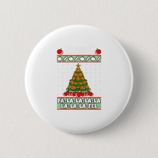 Tis The Season To Vegan Christmas Pajama X-Mas Veg Button (Vorderseite)