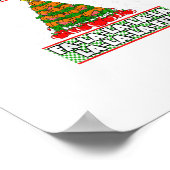 Tis The Season To Vegan Christmas Pajama X-Mas Veg Poster (Ecke)