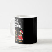 Tis The Season Tortoiseshell Cat Christmas Santa Kaffeetasse (Vorderseite Links)