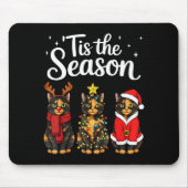 Tis The Season Tortoiseshell Cat Christmas Santa  Mousepad (Vorne)