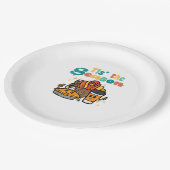 Tis The Season Turkey Coffee Retro Thanksgiving Fa Pappteller (Schrägansicht)