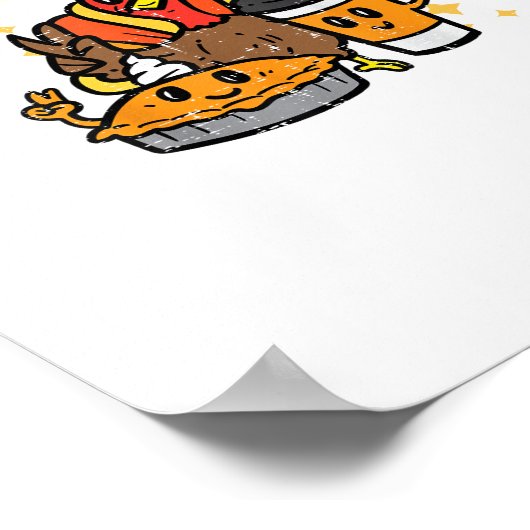 Tis The Season Turkey Coffee Retro Thanksgiving Fa Poster (Ecke)