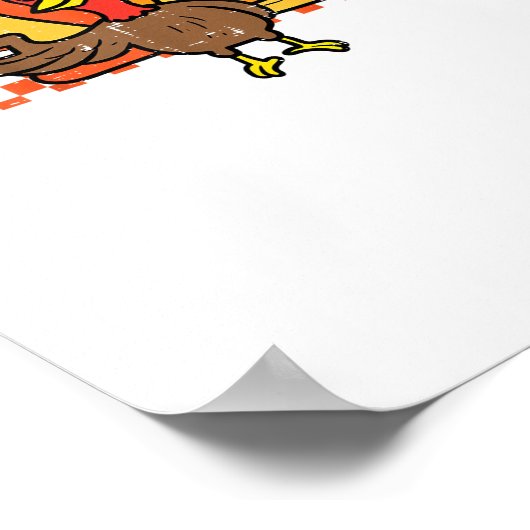 Tis The Season Turkey Coffee Thanksgiving Fall Men Poster (Ecke)