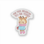 Tis The SeasonTo Tipsy - Drinking Christmas Aufkleber (Vorderseite)