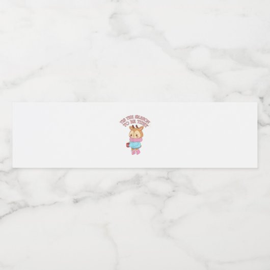 Tis The SeasonTo Tipsy - Drinking Christmas Wasserflaschenetikett (Einzelnes Label)