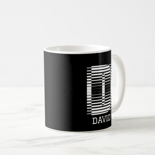 TISCH BUCHSTABE D - ALPHABET NAME D KAFFEETASSE (VorderseiteRechts)
