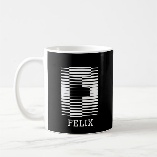 TISCH BUCHSTABE F - ALPHABET NAME F KAFFEETASSE (Links)