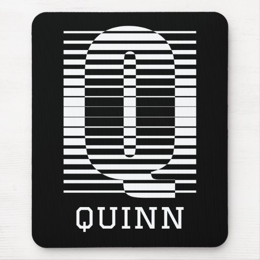 TISCH BUCHSTABE Q - ALPHABET NAME Q MOUSEPAD (Vorne)