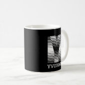 TISCH BUCHSTABE Y - ALPHABET NAME Y KAFFEETASSE (VorderseiteRechts)