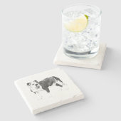 Tisch Cheers, sanfter Schatten-Untersetzer Steinuntersetzer (Seitenansicht)