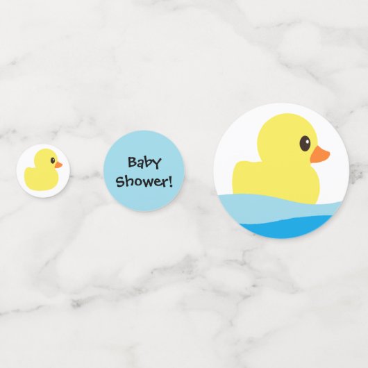Tisch Confetti "Rubber Ducky" Konfetti (Rückseiten)