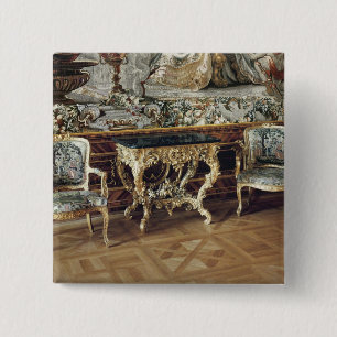 Tisch für Systemkonsole und zwei Lehnsessel, 1745 Button