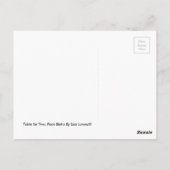 Tisch für zwei, Paris Bistro von Lisa Lorenz Postkarte (Rückseite)