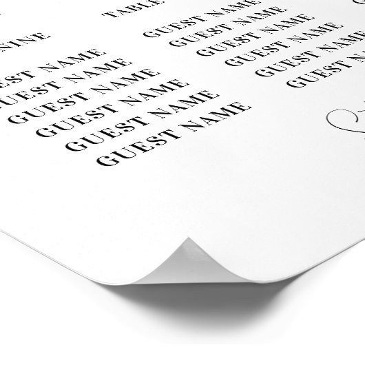 Tisch Hochzeitssitze 12 Eukalyptus-Blätter Grün Poster (Ecke)