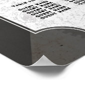 Tisch Hochzeitssitze 8 Steampunk Hochzeitsherzen Poster (Ecke)