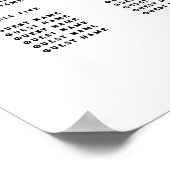 Tisch Hochzeitssitze 8 Traditioneller Tattoo Anker Poster (Ecke)