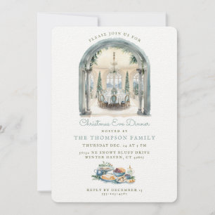 Tisch im Speisesaal   Abendessen Einladung