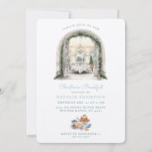 Tisch im Speisesaal | Weihnachtsfrühstück Einladung (Vorderseite)