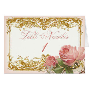 Tisch Nummer 1 Pariser Vintage-Rose Manor House