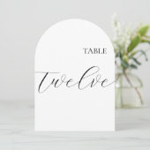 Tisch Nummer Zwölf Karte (Stehend Vorderseite)