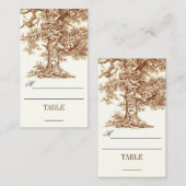 Tisch-Platzkarten - Begleitkarten mit drei (Vorne/Hinten)