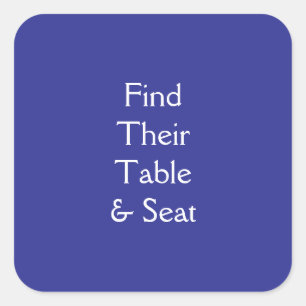 Tisch Quadratischer Aufkleber