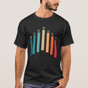 Tisch-Rollenspiel-Verlies-Würfel Retro-vintage-D20 T-Shirt