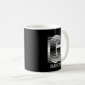 TISCH SCHREIBEN G - ALPHABET NAME G KAFFEETASSE (VorderseiteRechts)