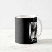 TISCH SCHREIBEN R - ALPHABET NAME R KAFFEETASSE (VorderseiteRechts)
