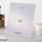 Tisch Tent Schild | Reserviert | Benutzerdefiniert (In Situ)