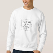 Tisch umwerfen Meme Sweatshirt (Vorderseite)