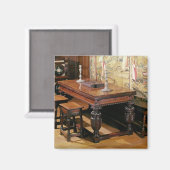 Tisch und Stühle, auch bekannt als Bromley-by-Bow Magnet (Vorderseite/Rückseite)