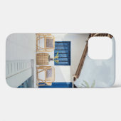 Tisch und zwei Stühle in der Nähe des Pools Case-Mate iPhone Hülle (Rückseite (Horizontal))