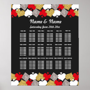 Tisch Wedding Vegas Casino Platz 18 Tische Poster